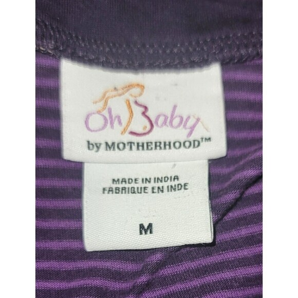 Oh Baby by Motherhood Soft Striped Top - Size M - Picture 7 of 11